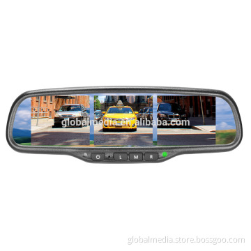 Car Rearview Mirror Monitor with 3 3.5 inch LCD Display
